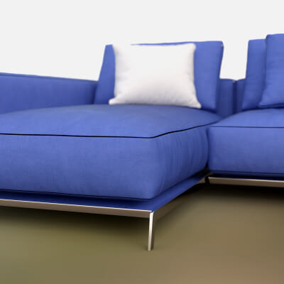 AQ3 Blue Sofa