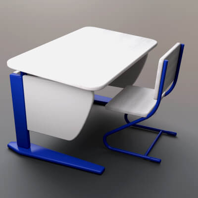 AQ3D Children Table and Chair