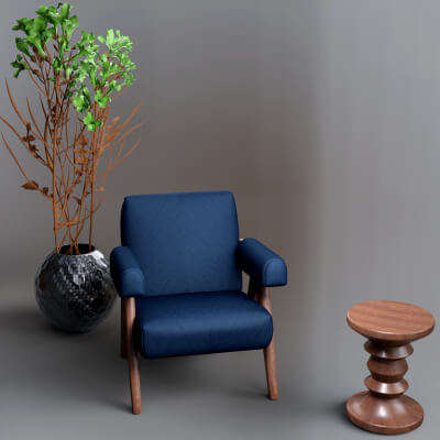 AQ3D Comfort Chair Model