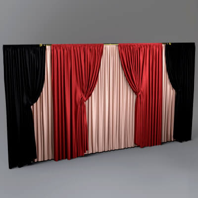 AQ3D Curtains Model 4