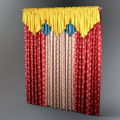 AQ3D Curtains Model 6