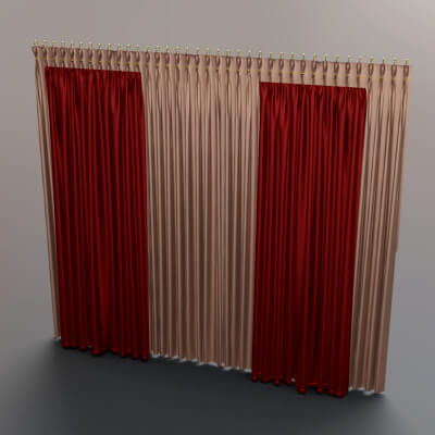 AQ3D Curtains Model 7