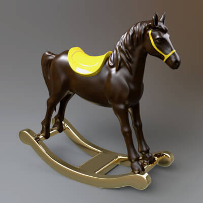 AQ3D Kids Toy Horse