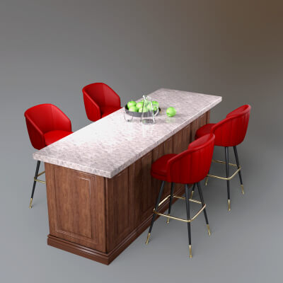 AQ3D Kitchen Island 2