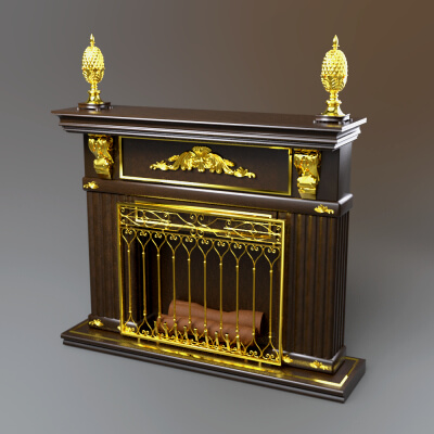 AQ3D Luxury Fireplace 2 by AQ3D