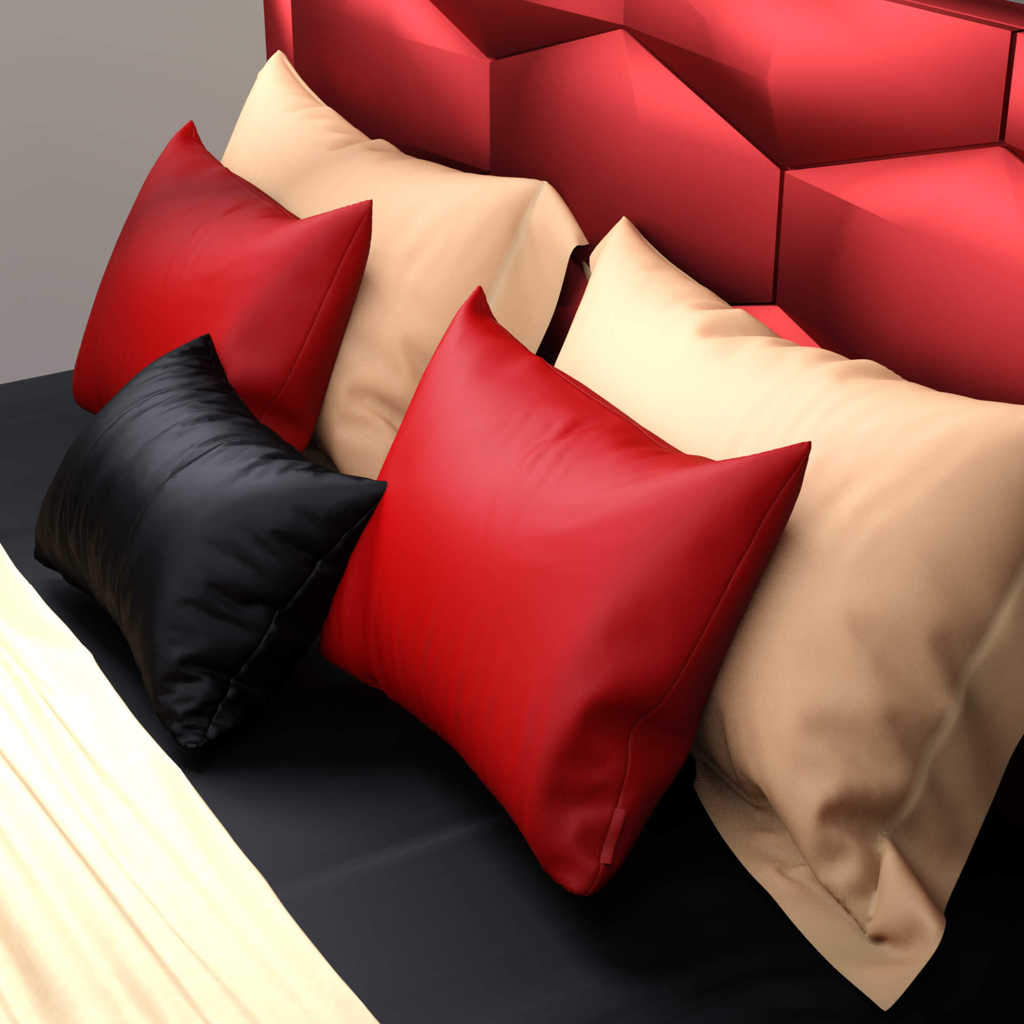AQ3D Master Bed 16 Daz Content by AQ3D