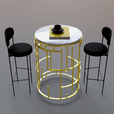 AQ3D Master Chair and Table 17
