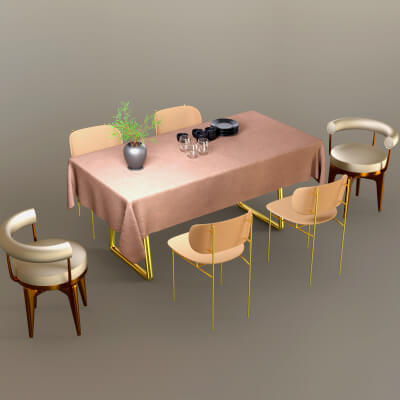 AQ3D Master Chair and Table 4