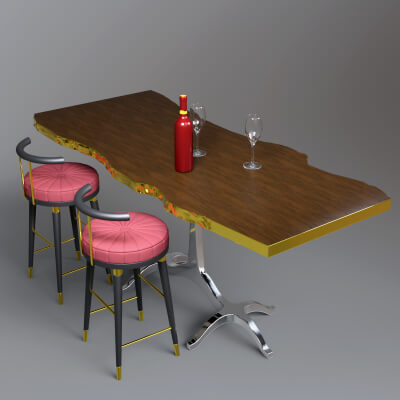 AQ3D Master Chairs and Table 13