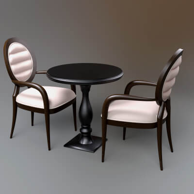 AQ3D Master Chairs and Table 16