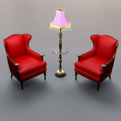 AQ3D Master Chairs and Table 24
