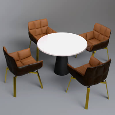 AQ3D Master Chairs and Table 26