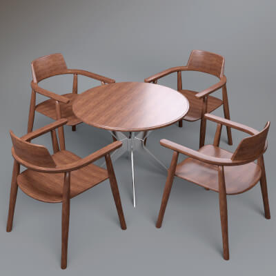 AQ3D Master Chairs and Table 9