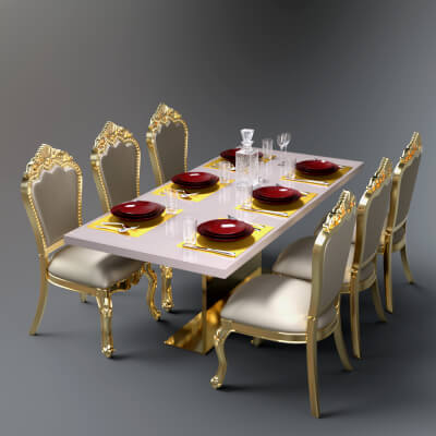 AQ3D Master Dining Table 16