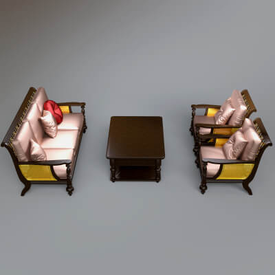 AQ3D Master Sofa 112
