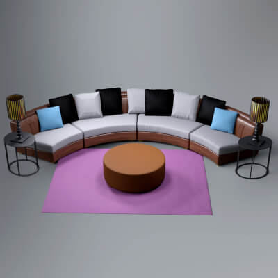 AQ3D Master Sofa 115