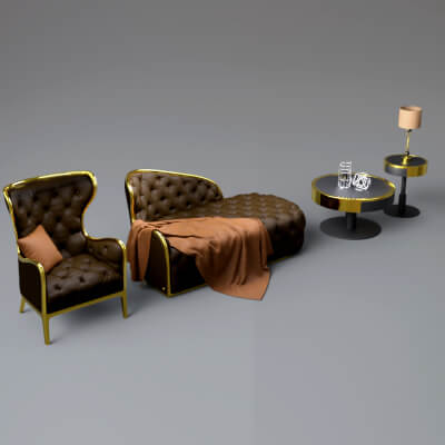 AQ3D Master Sofa 116