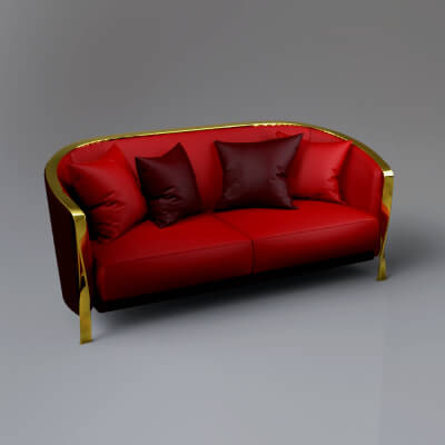 AQ3D Master Sofa 132