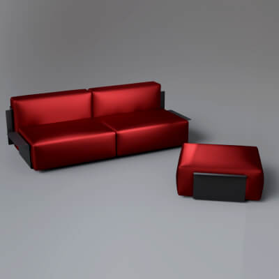 AQ3D Master Sofa 136