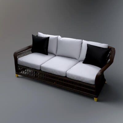 AQ3D Master Sofa 138