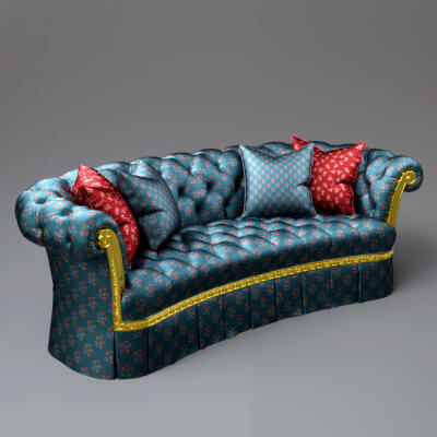 AQ3D Master Sofa 204