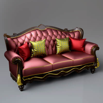 AQ3D Master Sofa 222