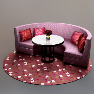 AQ3D Master Sofa 224