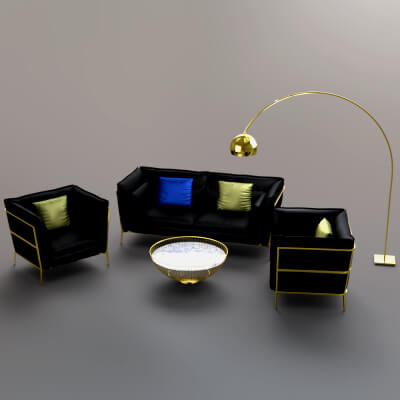 AQ3D Master Sofa 225 by AQ3D