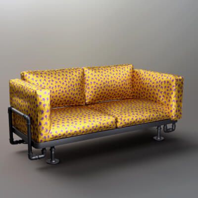 AQ3D Master Sofa 229