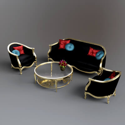 AQ3D Master Sofa 234