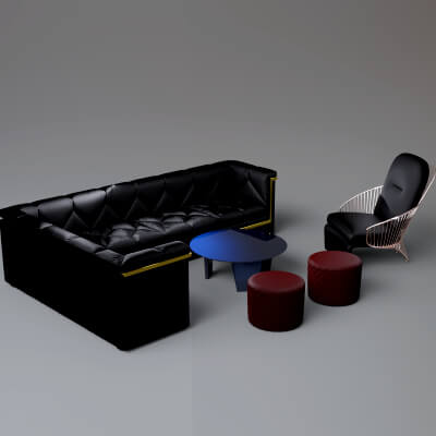 AQ3D Master Sofa 38
