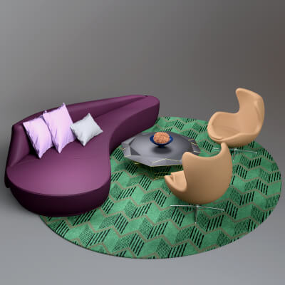 AQ3D Master Sofa 64
