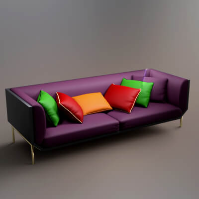 AQ3D Master Sofa 72