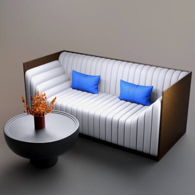 AQ3D Master Sofa 73