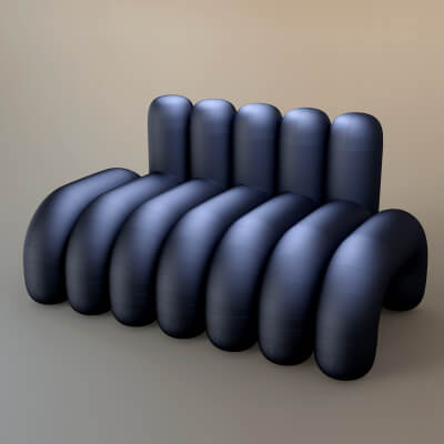 AQ3D Master Sofa 76