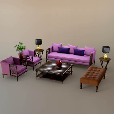 AQ3D Master Sofa 89
