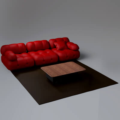 AQ3D Master Sofa 90