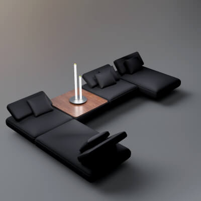 AQ3D Master Sofa 93