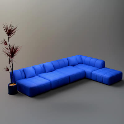 AQ3D Master Sofa 98