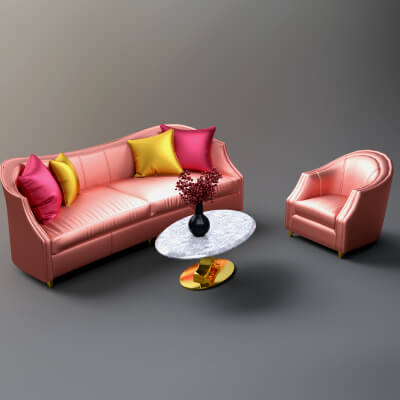 AQ3D Master Sofa 99