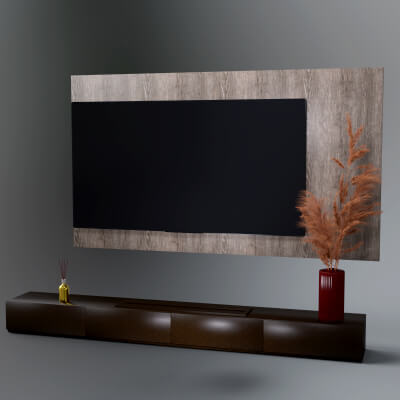 AQ3D Modern TV Wall 2