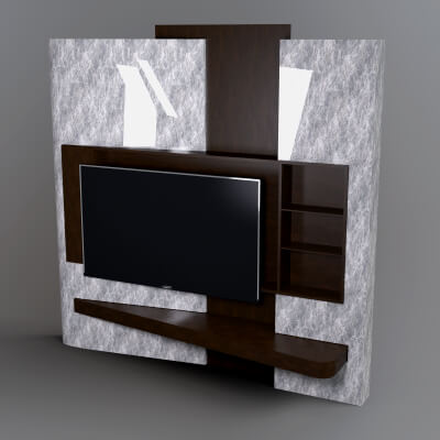 AQ3D Modern TV Wall 4