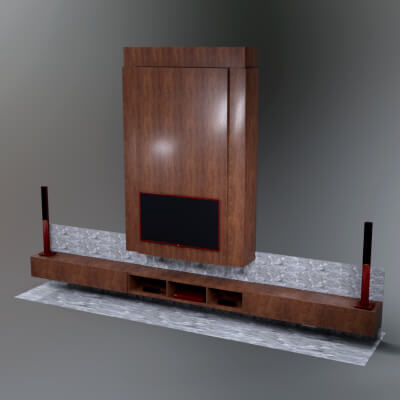 AQ3D Modern TV Wall 9 by AQ3D