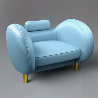 AQ3D Single Sofa 2