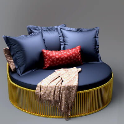 AQ3D Single Sofa 8