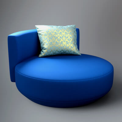 AQ3D Single Sofa