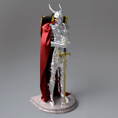 AQ3D Warrior Sculptures