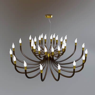 Classic Chandelier 3D Model AQ3D