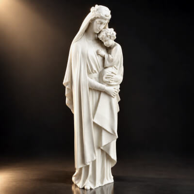 Elegant Mother and Child Sculpture Statue AQ3D by AQ3D