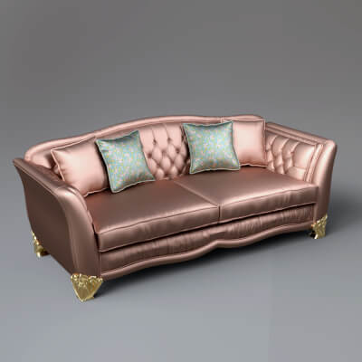 Elegant Sofa 3D Model AQ3D